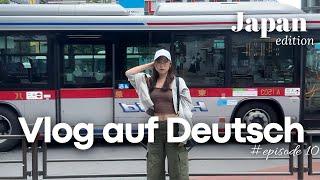 SPEAKING ONLY GERMAN in Japan Vlog | Beginner Level #deutschvlog 【ENG & DE Sub】