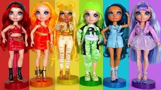 Wir packen 6 COOLE Rainbow High Puppen mit modischen Outfits aus