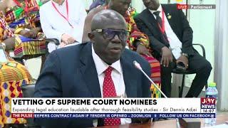 Vetting of Supreme Court Nominee: Parliament vets Dennis Dominic Adjei | Joy News (16-6-25)