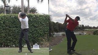 GREG NORMAN - 2013/2014 DRIVER GOLF SWING SYNCED DTL FACE-ON REGULAR & SLOW MOTION 1080p HD