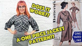 Vintage Butterick Pattern One Piece Crop Coat Sew Along! - How Easy Is It??