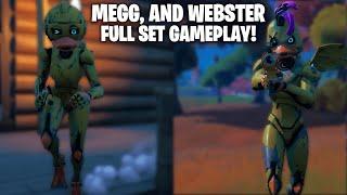 Leaked "MEGG" and "WEBSTER" skins GAMEPLAY!... (Full Set)