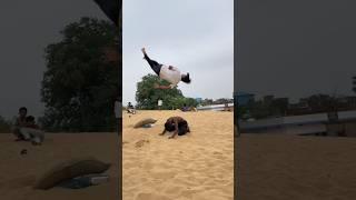 Double front  double back to  #stuntvideo #flipvideo #shortvideos #viralvideo #flip #jump ￼