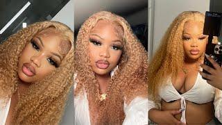 Blondes Have More Fun ‍️ Installing and Styling a Gorgeous Curly Blonde Wig FT. Arabella Hair