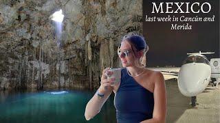 Mexico Summer Vlog - cancún & merida, private jet experience and natural cenote paradise! (part two)