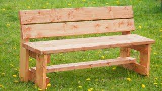 Садовая скамейка  / DIY garden bench