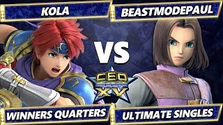 CEO 2025 - Kola (Roy) Vs. BeastModePaul (Hero) Smash Ultimate - SSBU