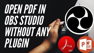 Trick to OPEN PDF/PPT in OBS Studio WITHOUT any Plugins | Easiest Way to teach online via PDF