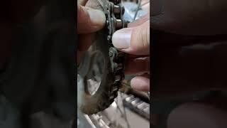 Chain link removal on dirt bike