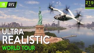 Flying Over the World in 4K | PHOTOREALISTIC Next-Gen Cities in FLIGHT SIMULATOR 2024 with RTX 4090