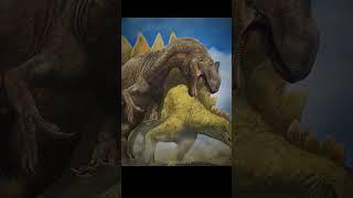 Allosaurus vs Stegosaurus #prehistoric #jurassicworld #dinosaur #dinosaurios #animals #ark #dino