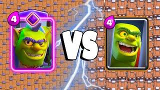 EVOLVED GOBLIN CAG Vs GOBLIN CAGE - Clash Royale Challenge