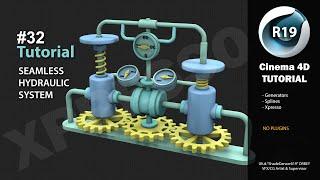 Cinema 4D Tutorial - Seamless Hydraulic System Animation