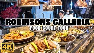 [4K] A Complete Food Tour of ROBINSONS GALLERIA ORTIGAS Food Court!