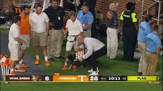 Tennessee's Dog Mascot "Smokey" Howls In Celebration Of Touchdown