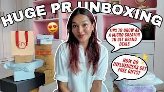 Chit Chat + HUGE Unboxing of Free Gifts from Beauty Brands | How to GET PR from Brands? Sarah Sarosh