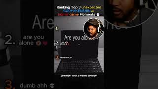 top 3 unexpected CoryxKenshin horror game moments #shorts