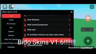 New Script Bido Skins Hub V1.6 Arceus x/Fluxus/Delta Android 2023