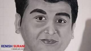 How to draw face sketch for realistic // renish surani