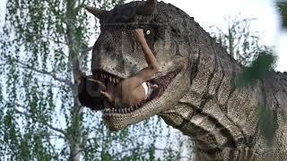 Carnotaurus: Struggling in the jaws of a monster.