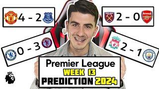 PREMIER LEAGUE SCORE PREDICTION WEEK 13 | 2024 - LIVERPOOL 0-2 MANCHESTER CITY