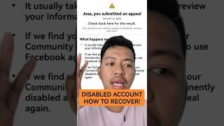  HOW TO RECOVER DISABLED FACEBOOK ACCOUNT IN 2025 STEP-BY-STEP!  #facebook #suspended #recover