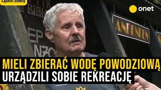 Mieszkaniec Lądka-Zdrój gorzko. "Mieli zbierać wodę powodziową, a urządzili sobie rekreację!"