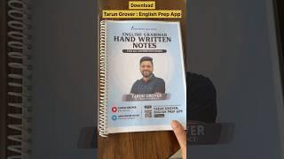 Hand Written Notes (E-Book) with Complete Course #english #notes #youtubeshorts #viral