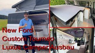 New Ford Custom Tourneo luxury camper - best camper bed and huge living space.