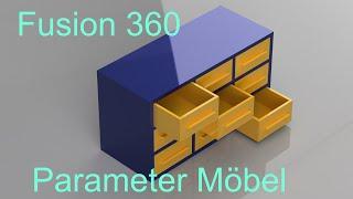 Fusion 360 Tutorial Parameter Möbel mit Planung