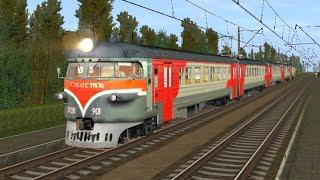 ЭР2К-901 "Юность" Прибывает на платформу. (Trainz android)