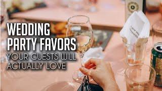 Wedding Party Favors Your Guests Will Actually Love // Advice from Vendors