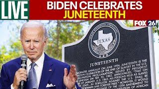 LIVE: Juneteenth 2025 - Joe Biden attends Galveston celebration | FOX 26 Houston