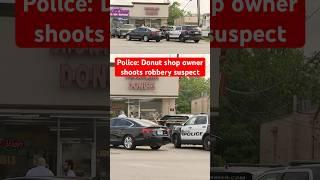 Police say the alleged robber was killed in Houston