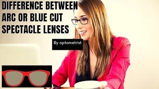 Difference between blue cut or anti glare lenses. #shorts