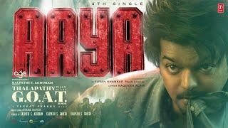 AAYA (Lyrical Song) Hindi: Thalapathy Vijay | Venkat Prabhu | Yuvan Shankar | Thalapathy is the GOAT