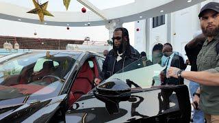 Burna Boy Displays His Fleet of Cars Live At Secret Palace Today To Silent Cubana Chief Priest For..