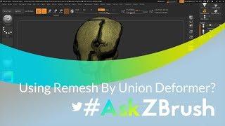 #AskZBrush: “How can I use the Remesh by Union Deformer?”