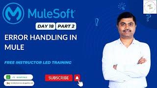 MULESOFT TRAINING DAY18 ERROR HANDLING IN MULE PART2