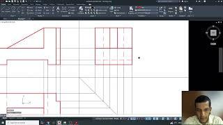 Lecture 80 #Orthographic #Projection Problem7, Draw #Orthographic View from #Isometric View #AutoCAD