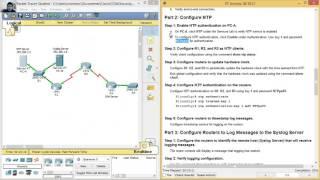 2.6.1.3 Packet Tracer - Configure Cisco Routers for Syslog, NTP, and SSH Operations