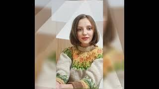Теплий светр ручної роботи жакардом #knitting #knittedfashion #handmade