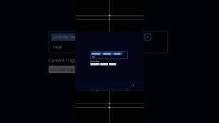 create insane YouTube Input Tags components using react/nextjs in a Minute