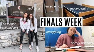 FINALS WEEK VLOG + moving out of my dorm :(