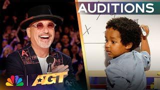 GENIUS 2-Year-Old Baby Dev Is AGT's Youngest Mathematician! | Auditions | AGT 2024