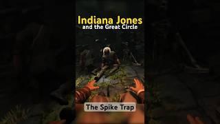 SAVED! A real lifesaver saves Indy from a spike trap in Indiana Jones and the Great Circle