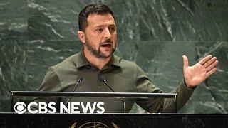 Ukrainian President Volodymyr Zelenskyy speaks at U.N. General Assembly | full video