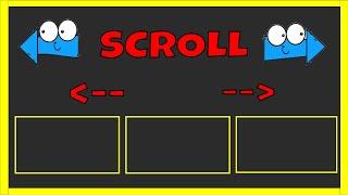 Creando botones para hacer scroll horizontal con html - css y Javascript