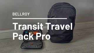 NEW Bellroy Transit Travel Pack Pro and Hanging Toiletry Kit Review - Great Minimalist Travel Gear!