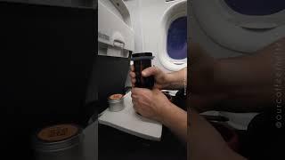Making coffee on a flight! ️️